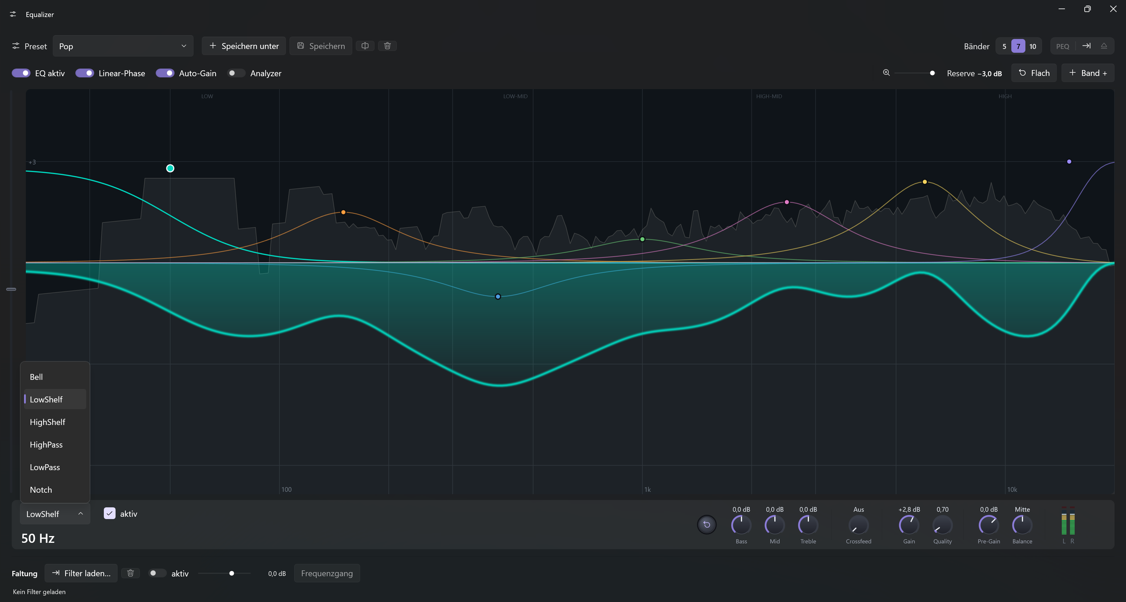 MuSéa Equalizer – weitere Ansicht